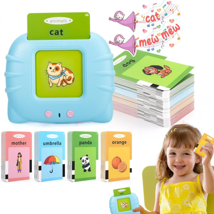 Interactive Talking Flash Cards for Preschoolers - Engaging Educational Learning Set