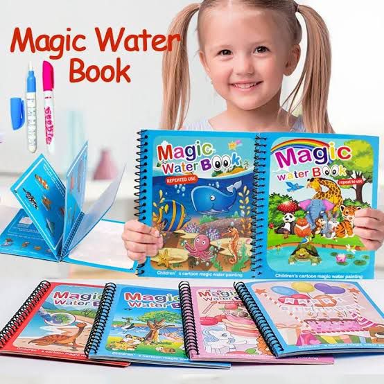 Magic Water Drawing & Coloring Book for Kids