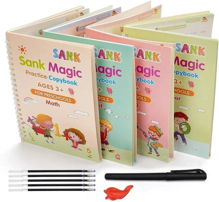 Sank Magic Practice Copybook Set - Reusable Handwriting Workbook for Kids - Image 2