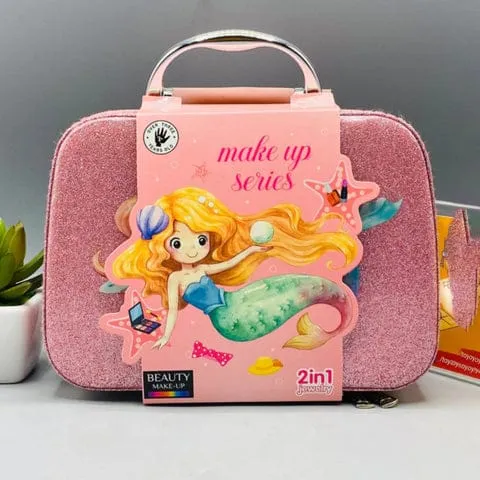 2-in-1 Mermaid Makeup Kit Bag